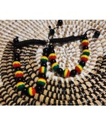 2 African Bead Shoelace Bracelet-Model 2 - $17.67