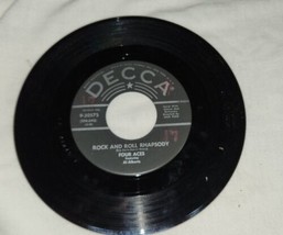 Four Aces I Wish I May I Wish I Might Rock &amp; Roll Rhapsody Decca 9-30575 Vinyl - £4.71 GBP