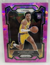 2023-24 Panini Prizm Maxwell Lewis #134 Pink Ice Prizm RC Los Angeles Lakers - £2.98 GBP
