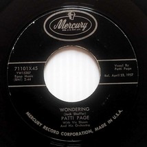 Patti Page - Old Cape Cod / Wondering [7&quot; 45 rpm Single] 1957 - £4.56 GBP