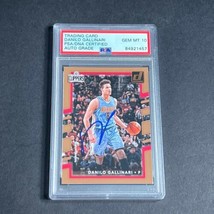 2017-18 Panini Donruss #62 Danilo Gallinari Signed AUTO Grade PSA Slabbed Clippe - £39.33 GBP