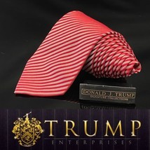 Donald J. Trump Men&#39;s Tie 100% Silk Candy Cane Style - £81.14 GBP