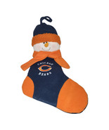 Chicago Bears Snowman Plush Christmas Stocking Orange - $13.65