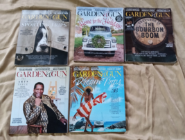 5 Past Issues Of Garden &amp; Gun  Magazine- October/November 2023-June/July 2024 - £12.20 GBP