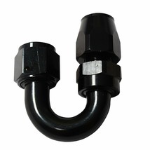 Black AN4 AN-4 180 Degree Swivel Oil/Fuel/Air/Gas Hose Line End Fitting ... - £8.31 GBP