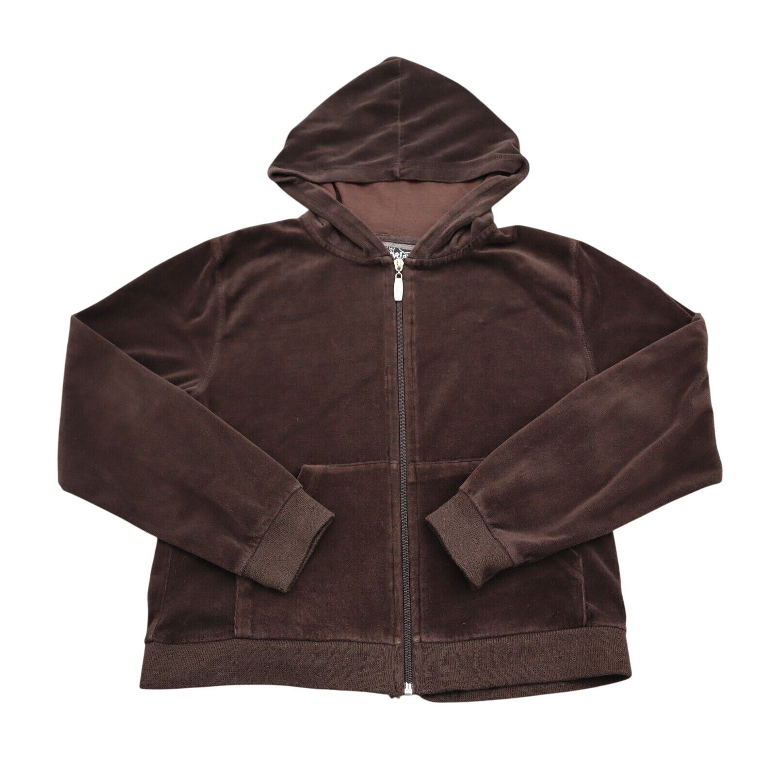 Everyday Sweater Womens L Brown Long Sleeve Front Pockets Full Zip Hoodie - $25.62