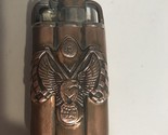 Copper Wind Resistant Lighter With Raised Bald Eagle No Brand Name - $12.82
