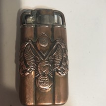 Copper Wind Resistant Lighter With Raised Bald Eagle No Brand Name - £10.24 GBP