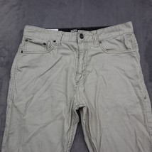 BDG Pants Mens 32 Ivory Straight Mid Rise Cotton Corduroy Pocket Button Zip - £22.06 GBP