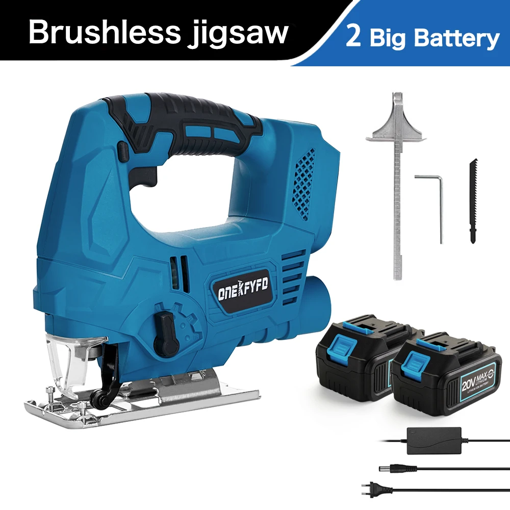 Brushless 18V Lithium Battery Powered Powerful Cordless 65mm Quick Blade... - £163.02 GBP