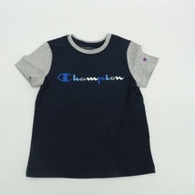 Champion Boys Blue Gray T-Shirt 10/12 - £7.12 GBP