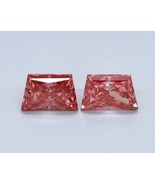 PINK Trapezoid Pair Fancy 0.89 Cts VS1 Lab Grown CVD Diamond for Earring - $749.00
