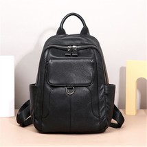 2022 New Leather Female Backpack Leisure Large Capacity Outdoor Travel Bags Soft - £95.51 GBP
