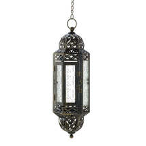 VICTORIAN HANGING CANDLE LANTERN - $34.95