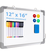 White Board Dry Erase for Wall, 10 Markers, 4 Magnets, 1 Eraser, ARCOBIS... - £21.30 GBP