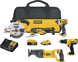 Five-Tool Dewalt 20V Max* Cordless Drill Combo Kit (Dck551D1M). - £499.73 GBP