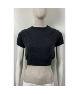 BRAZEAU TRICOT CASHMERE BLEND CROPPED SWEATER S - £82.31 GBP