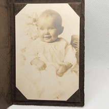 Antique Photo Folio Card Baby Lansing Jackson Michigan - £7.72 GBP