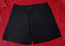 CROFT &amp; BARROW Size: M Shorts Mens Black 100% Cotton Pull On w/ Drawstring - £7.60 GBP