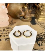 Pair of Unmatched 14kt Yellow Gold Hoops 1.3 tgw - Ballroom Altar Voodoo... - $245.93 CAD