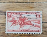 US Stamp Pony Express 80th Anniversary 3c Used Wave Cancel 894 - $0.94