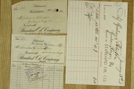 Vintage Paper Bill Head Receipts 1893-1900 Standard Oil Grahams Forge Va - £14.89 GBP