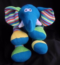 Pier 1 Imports Neel Elephant Stuffed Animal 18&quot; Sweater Plush Toy - £16.30 GBP
