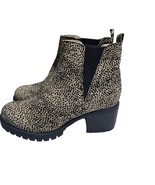 MIA Leopard Print Chunky Heel Boots Women’s 9 – Beige Black Animal Print... - $1,008.92 MXN
