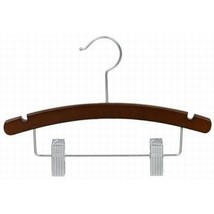 14&quot; Walnut Arched Wood Combination Hanger (pack of 10) - $458.01 MXN