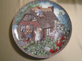 The Three Little Pigs Collector Plate Karen Prickett Once Upon A Time Bad Wolf - $22.99
