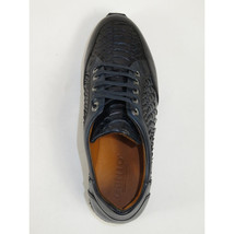 Men's GENIO Turkey Genuine Python Snake Leather Shoes 120197327 Dark Blue image 6