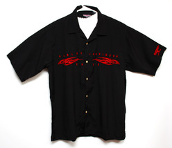 Harley-Davidson Cafe Mens Black Short Sleeve Button Up Motorcycle Shirt Sz XL - £23.26 GBP
