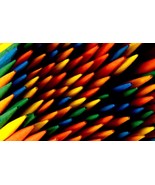 250 Colored Wooden TOOTHPICKS round Party Wood Picks hors d&#39;oeuvres appe... - €17,57 EUR
