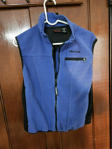 Marmot Windstopper Vest Womens  Multi Fleece Sleeveless Full Zipper Size M Blue  - $20.78