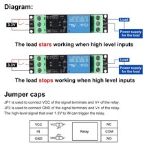 6Pcs DC 3.3V Relay Module 1 Channel Optocoupler Module 3V/3.3V Relay Iso... - $14.99
