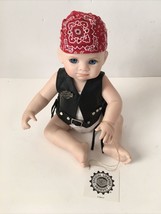 Harley Davidson Franklin Mint Porcelain Bobby Biker Baby Doll - £23.51 GBP