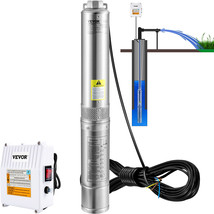 VEVOR 2HP 4 Deep Well Pump 427ft Submersible Pump 37GPM w/Control Box 230V - $266.99