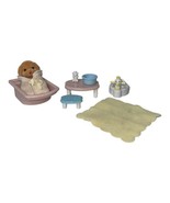 Calico Critters Sylvanian Families Epoch Accessories Table Bath Plate Ba... - $41.05 CAD