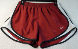 Nike Dri Fit Shorts Womens Size Medium Red Underwired Pentie Elastic Wai... - $16.59