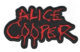 Alice Cooper - Red/Black Logo  Iron On Sew On Embroidered Patch 3 1/4&quot;x ... - £4.31 GBP