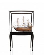 69" Wood Brown HMS Victory Large Floor Display Boat Hand Painted Decorative Boat - $1,899.49
