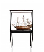 69&quot; Wood Brown HMS Victory Large Floor Display Boat Hand Painted Decorat... - $2,623.44 CAD