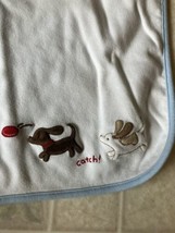 2007 Gymboree Baby Reversible Receiving Blanket Puppy Dog Catch Fire hydrant - £55.70 GBP