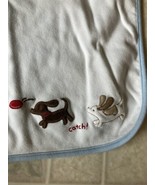 2007 Gymboree Baby Reversible Receiving Blanket Puppy Dog Catch Fire hyd... - £55.05 GBP
