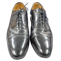 VTG Johnston &amp; Murphy Optima Men&#39;s Black Cap Toe Oxford Shoes Size 11D - $815.65 MXN