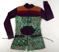 Jedzebel Full Zip Sweater Multi Pattern Colorblock Cotton Jacket Womens Large - £31.96 GBP