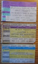98 ROCK LIVESTOCK 3 TICKETS STUBS 97 99 2002 FABULOUS ROCK FESTIVALS FLO... - $12.75