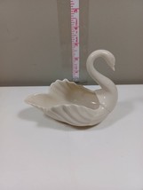 Lenox Small Ivory Swan Trinket Dish Ring Holder 3” Made In U.S.A. (a33) - £7.71 GBP