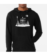 Classic Christmas Places Lightweight Hoodie - £26.54 GBP