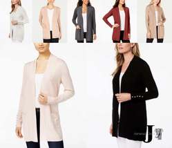 JM Collection Women&#39;s Open-Front Cardigan, Choose Sz/Color - £19.66 GBP